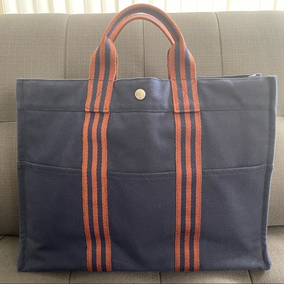 Hermes Handbags - Hermes Tote  canvas MM